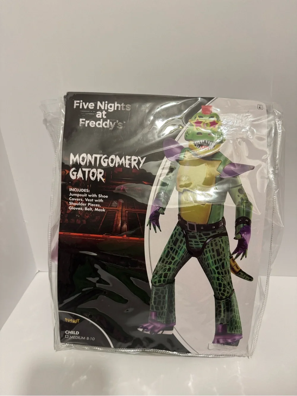 Five Nights At Freddy’s Montgomery Gator Halloween Costume Kids Med 8-10